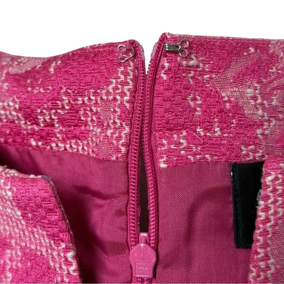 Adrianna Papel Pink Floral Ruched Sheath Dress Size 4 Rose Feminine Preppy - Picture 7 of 9